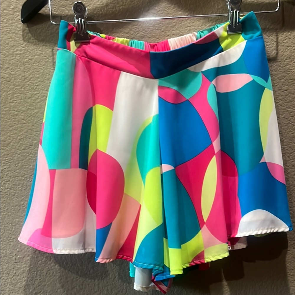 Colorful Geometric Patterned Skirt